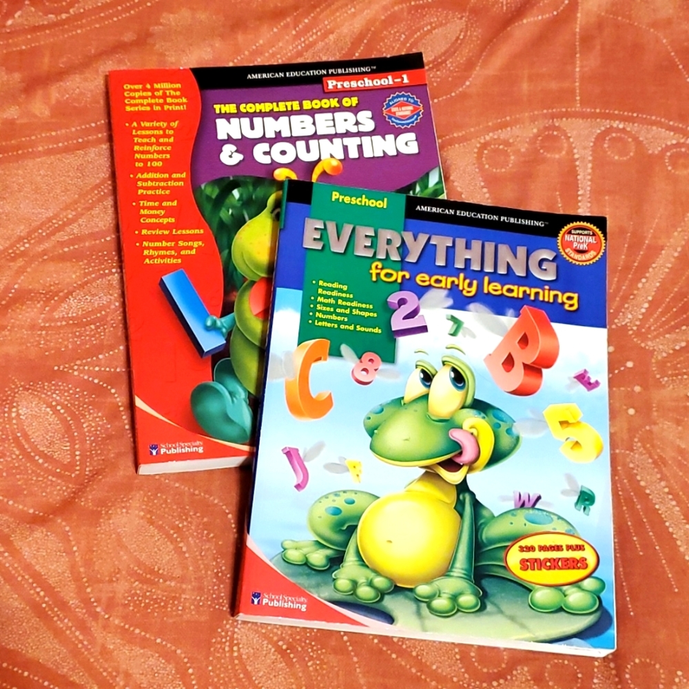 NWT Preschool-1 Educational Workbooks: Numbers & Counting/Everything Early Learn